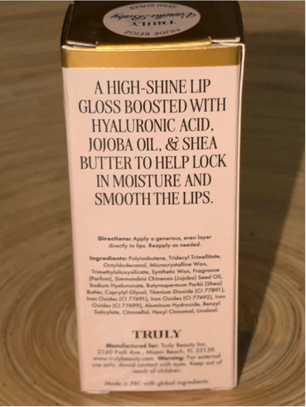 Women's Truly Vanilla Baby Hydrating Lip Gloss